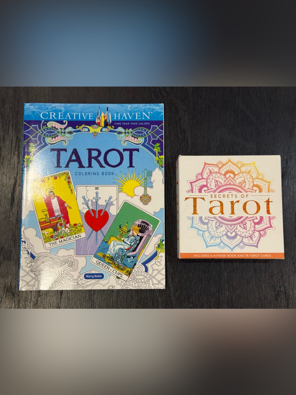Tarot Coloring Book & Secrets of Tarot Card Set